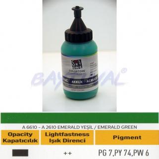 Colortone EMERALD YEŞİL (220 ML) Standart Akrilik-A2610