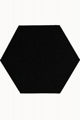 80x80 Cm Altıgen Tuval-Siyah (364 gr/m² - 3 Cm)